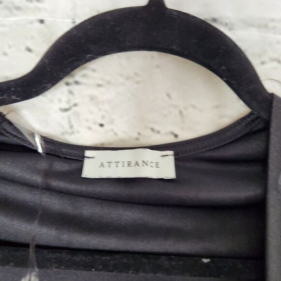 Attirance Long Sleeve Cut Out Mini Dress Twist Front Womens Medium LBD - Picture 6 of 8